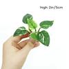 Plantas Verdes Decorativas para Reptiles y Anfibios, Plantas de Paisajismo para Terrarios, Madera Flotante Plástica para Acuarios, Juego de Adornos de Hierba y Hojas