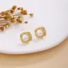 Pendientes de Perla con Textura de Lazo de Flor Europeos y Americanos Transfronterizos para Mujer Lujo Ligero Sentido de Alta Gama Moda Metálica Pendientes Distintivos