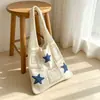 Bolso de mano nuevo transfronterizo casual de verano gran capacidad bolsa de playa bolsa de lana bolsa tejida hueca de estrella de mar bolso de mujer