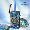 Relógio Isqueiro Hf646 com Caixa Colorida Inlaid, Preenchido com Gás e Fogo Direto, Mostrador de Quartzo com Logo a Laser, Transfronteiriço