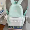 Mochila de Viagem Fofa com Estampa Xadrez e Bolinhas com Acabamento em Renda Estilo Menina Doce Mochila Escolar Série Doce Grande Festa de Estudante