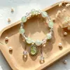 Nuevos y exquisitos pulseras de cristal con cuentas para niños y estudiantes con lindos gatos y perros, populares pulseras culturales y creativas para niñas, al por mayor