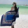 Lago Salado Chaka Noroeste Grande Turismo Estilo Étnico Bufanda Bufanda Nueva de Verano para Mujer Playa Marina Chal Protector Solar Delgado