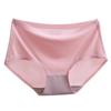 Ropa Interior de Mujer de Malla Transpirable Sin Costuras de Seda de Hielo de Una Pieza de Cintura Media Hueca Sexy Calzones Delgados Venta Directa de Fábrica