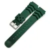 Atacado para MM007 água fantasma enlatado abalone série silicone pulseira Seiko substituição corrente 18 20 22mm