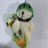 Novo Pingente de Pelúcia Urso de Skate Criativo Desenho Animado Fofo Chaveiro Estilo Vento Chaveiro para Mochila de Estudante