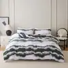 Juego de funda de edredón y fundas de almohada a rayas de estilo urbano moderno para comercio exterior transfronterizo, juego de ropa de cama al por mayor de fábrica