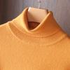 Suéter de Lana de Cuello Alto para Mujer 100% Lana Pura Suéter Tejido Otoño e Invierno Nuevo Suéter Elegante Holgado Base Suéter de Cachemira