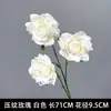 Flores artificiales blancas para decoración de escenas de boda, decoración del hogar, ramos artificiales, rosas, hortensias, gypsophila, venta al por mayor de flores artificiales