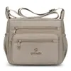 Bolso bandolera multicapa de nailon, gran capacidad, ligero, adecuado para ir al trabajo, simple y versátil, bolso pequeño de nailon