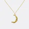 Colar Corrente de Clavícula Versátil Estilo Coreano Textura Ins Meia-Lua para Mulheres, Elegante, Fashion, Requintado, Simples, Corrente de Pescoço de Luxo Leve