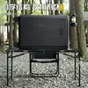 Mesa Tática Dobrável para Exterior Aço Carbono Leve Camping Portátil Piquenique Mesa de Chá Multifuncional Mesa de Viagem