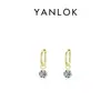 Venta caliente transfronteriza japonesa y coreana Pendientes de plata de ley S925 con circonita Super Flash para mujer Lujo ligero Moda de alto nivel Combinan con todo Popular en Instagram