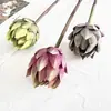 Flores Artificiais, Novo Estilo Chinês, Flor Imperial Alcachofra de Haste Única, Design de Paisagem para Hotéis Externos, Acessórios para Buquê de Fotografia