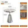 Mesa de Centro Estilo Industrial, Mesa de Comedor de Moda, Mesa de Centro para Balcón de Acero Inoxidable, Mesa Redonda Creativa, Silla Plegable Acrílica para Cafetería de Té con Leche