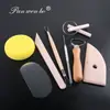 Arte cerámico cepillo de textura de siete agujas varilla de aluminio perforador de agujeros para agujas diy herramientas de escultura de arcilla de papel enrollado suministros de arte al por mayor