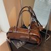 Bolso Bandolera Retro de Otoño e Invierno para Mujer 2025 Nuevo Bolso Almohada de Ante Bolso de Hombro Bowling