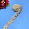 Nuevo Encaje de Lentejuelas Dorado Rosa Bordado Soluble al Agua Decoración DIY Oro Retro 1.5cm Accesorios de Cuentas Ola