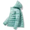 Jaqueta de Penas Camel HJCAMEL Masculina e Feminina Leve Outono e Inverno Quente Com Capuz Penas de Pato Casaco Feminino À Prova de Vento Inverno