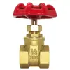 Válvula de Compuerta de Cobre Puro Medidor de Agua Grifo Tubería de Agua Potable Válvula de Cierre 1/2 Pulgada 3/4 Pulgada 1 Pulgada Dn15 202540 Fabricante de Válvulas Yuhuan