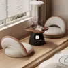 Lámpara de Mesa Casual Simple Lujo Pequeña Mesa de Café para Hogar Ventana de Bahía Mesa Kang Dormitorio Balcón Apartamento Pequeño Mesa de Celebridad de Internet Mesa de Café Creativa