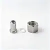 Conector para Manómetro de Acero Inoxidable 304 Válvula de Aguja Soldada 316 Unión para Instrumento M20