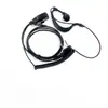 Auricular para Walkie-Talkie Guotong Tipo K, Estilo Suave con Gancho para la Oreja y Micrófono, Auricular para Walkie-Talkie con Cable Universal de un Solo Lado con Brillo