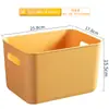 Caja de almacenamiento de plástico color Morandi caja de almacenamiento para armario ropa interior pantimedias caja de almacenamiento para snacks juguetes con tapa caja de almacenamiento