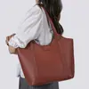 Bolsa Tote de Gran Capacidad Estilo Japonés y Coreano para Mujer, Bolso de Hombro Retro Francés, Bolso Versátil para el Hombro para Viajar al Trabajo para Damas