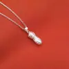 Colar de Amendoim Estilo Étnico Pingente Sólido Corrente de Clavícula Simples e Fashion Coisas Boas Acontecem Estilo do Mesmo Programa de Transmissão ao Vivo Presente de Feriado