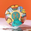 Imán de nevera de plato giratorio de ciudad, pegatina magnética, recuerdo cultural y creativo, regalo de atracción turística de moda, regalo giratorio personalizado de atracción turística