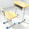 Venta al por mayor de escritorios y sillas para estudiantes de primaria y secundaria, clases de tutoría y programas de capacitación; escritorios y sillas dobles para estudiar