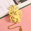 Marcadores de metal personalizados con criaturas míticas, inspirados en el Shan Hai Jing, con un diseño de estilo chino, perfectos como clips de lectura, regalos para estudiantes o recuerdos creativos.