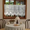 Nuevas cortinas de encaje en forma de arco transfronterizas y visillos para decoración de comedor y sala de estar, visillos opacos, cortinas de café, cortinas de barra al por mayor