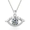 Collar de Plata de Ley S925 con Piedras de Nacimiento Doce Ojo Maligno de Moda Transfronterizo Europeo y Americano Colgante Elegante Versátil Amazon