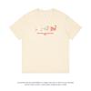 Camiseta de Algodão Puro Estilo Japonês para o Dia a Dia de Manga Curta Masculina Verão Nova Redutora de Idade Tops Estampados Fofos Camiseta Feminina Marca Trendy Ins