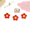 Broche de Flor Roja de Dibujos Animados, Insignia Linda para Niños, Premio, Decoración para Ropa, Insignia, Decoración para Bolsos, Pin para Cuello de Camisa