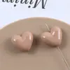 Color Sólido Forma de Corazón Corazón de Melocotón Agujero Recto Cuentas Sueltas Pulsera Pendientes Collar Joyería DIY Accesorios Hechos a Mano Materiales