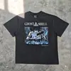 Yao Fashion São Miguel Co-Design Clássico Estampa Gráfica Animada Casual Streetwear Top Camiseta