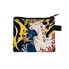 Nuevo y popular monedero de Naruto, linda bolsa de monedas con cremallera de dibujos animados, pequeña bolsa de almacenamiento para estudiantes al por mayor