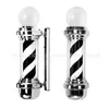 Caja de luz para salón de belleza de fábrica Luz de bombilla cromada Salón de peluquería Barbería Luz de giro pared impermeable Poste de barbero