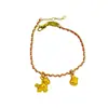 Pulsera Roja de Hilo del Año del Caballo del Zodiaco para Mujer, Lujo Ligero con Sensación de Alta Gama, Pulsera Tejida, Nuevo Estilo Chino, Nuevo Diseño del Año del Caballo, Accesorio de Mano
