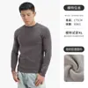 Ropa para hombre para otoño e invierno, suéteres para hombre, camisetas de manga larga raglán de cuello redondo de alta gama para hombre, prendas de punto para hombre