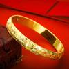 Joyería coreana al por mayor Oro euro hebilla de 10 mm pulsera de moda para mujer pulsera de oro Star esmerilado