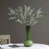 Casa Nueva Ramas de Sauce Nieve Flores Artificiales Plantas Verdes de Alta Gama Adornos de Flores Artificiales Decoración de Muebles para Sala de Estar Mesa de Comedor Gabinete de TV