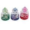 Vidro Luminoso Concha Pérola Garrafa Flutuante Garrafa Ara Gorducha Garrafa de Frutas Resina Artesanal Pingente de Bolsa de Chave