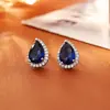 Pendientes de Tachuela de Circonita de Color Brillante de Gama Alta, Pequeños y Delicados, Simples y Elegantes, Lujo Ligero, Pendientes Versátiles para Hombres y Mujeres