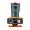 Lanterna de cabeça a laser de alta potência com zoom, interruptores duplos, ângulo ajustável, adequada para aventuras ao ar livre, reparos, pesca e recarregável