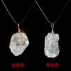 Pingente de Cascalho de Cristal Natural Enrolado Europeu e Americano Rosa Branco Ametista Fluorita Atacado Acessórios de Colar de Pedra Irregular