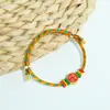 Pulsera Tejida de Cuerda Colorida Hecha a Mano Estilo Chino, Producto Terminado con Hilos de Colores, Pulsera de Pez Koi Unisex, Ajustable, Venta al por Mayor desde el Fabricante